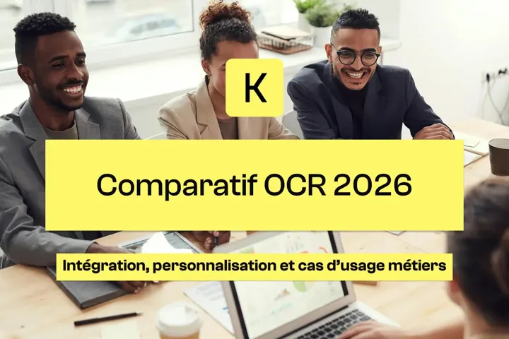 Comparison table of 2026 OCR solutions: Koncile, Nanonets, Klippa, Readiris, technical and functional criteria.